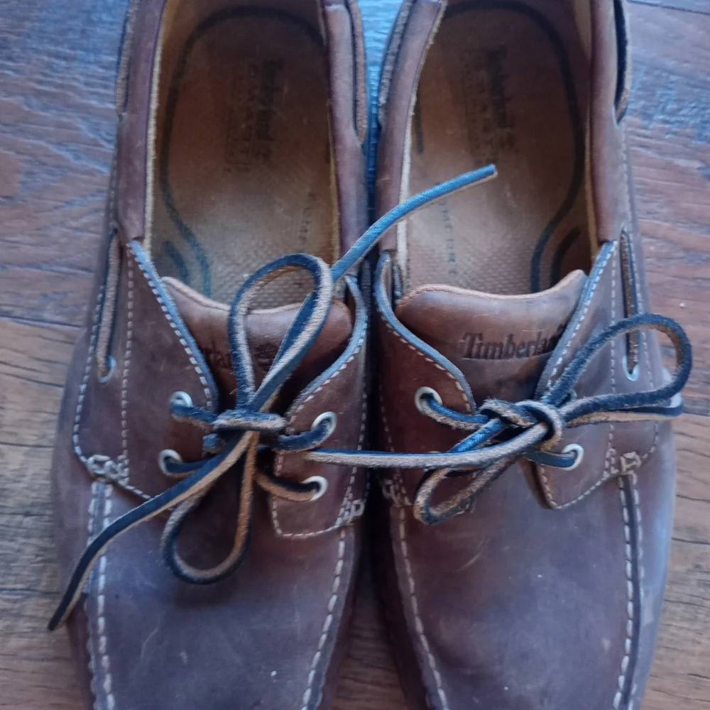 Timberland Brown Leather Shoes Mens 8.5
